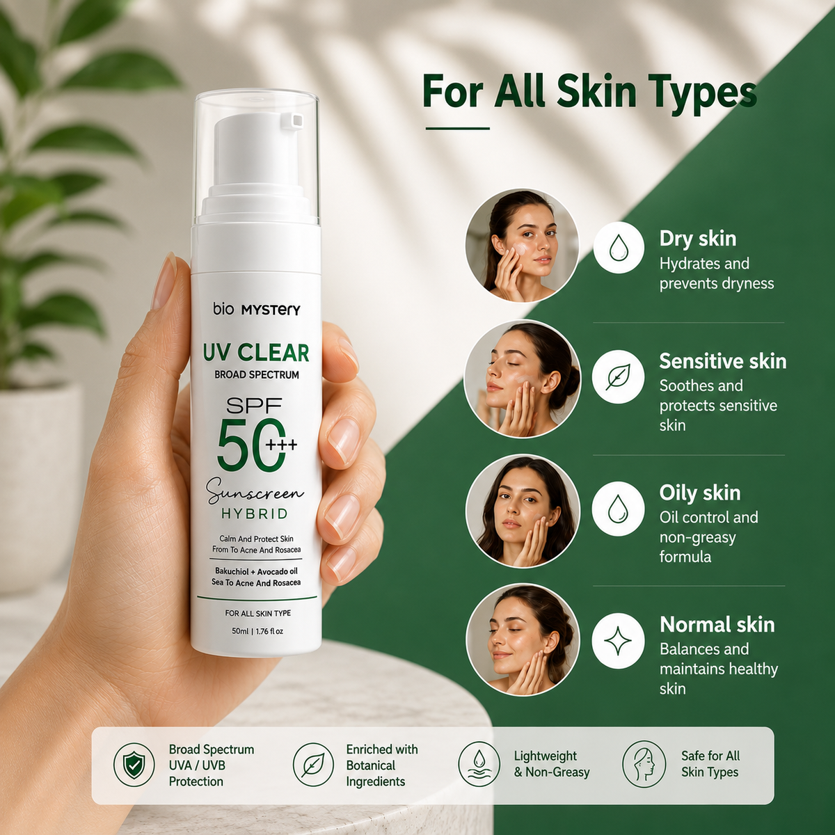 Clear Face Sunscreen SPF 50+++