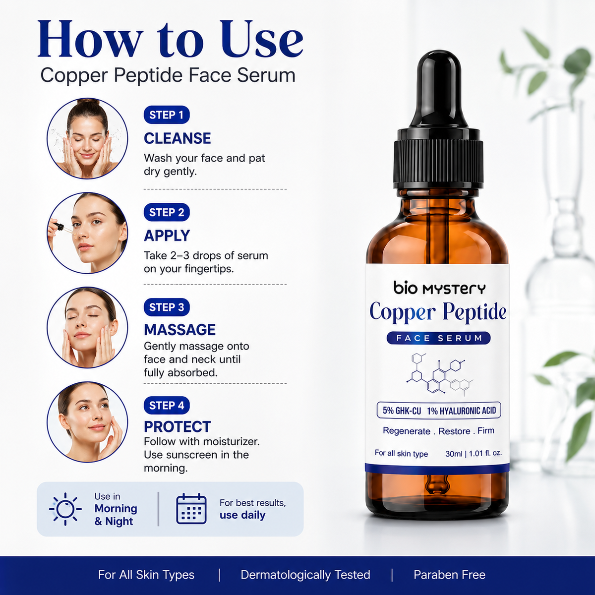 Copper Peptide Face Serum – 30ml