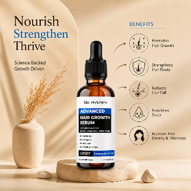 Advanced Hair Growth Serum With Derma Roller 0.5 mm