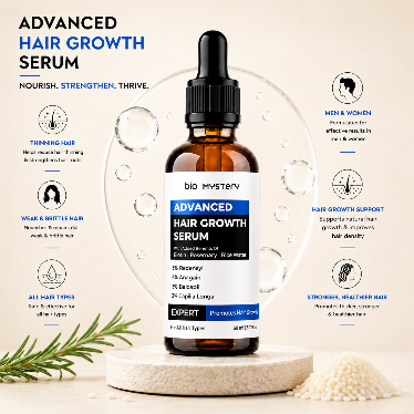 Advanced Hair Growth Serum With Derma Roller 0.5 mm