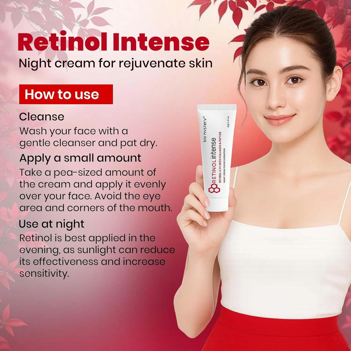 Retinol Intense Cream 0.1% is Your Ultimate Nighttime Skincare Solution ( 40g )