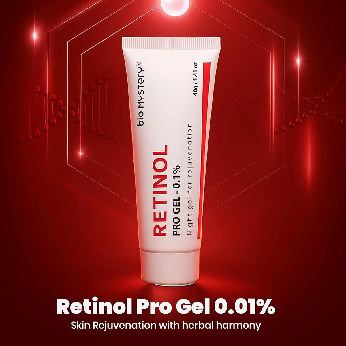 Retinol Pro Gel 0.1%: The Ultimate Night-Time Skincare Solution for Acne, Wrinkles & Dark Spots( 40g )